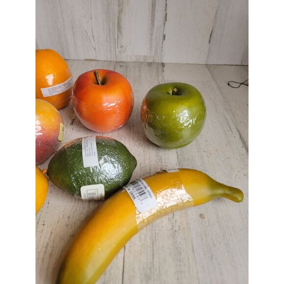 Country Market artificial realistic fruit banana lemon Apple orange lime Peach s - Picture 11 of 13